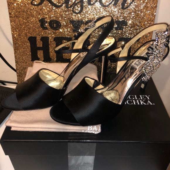 Badgley Mischka Shoes - Women's Lidia Heeled Sandal Black Heels